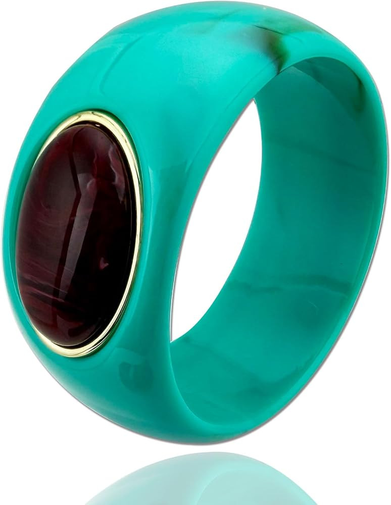 YMBYCM Chunky Resin Bangle Bracelet for Women | Amazon (US)