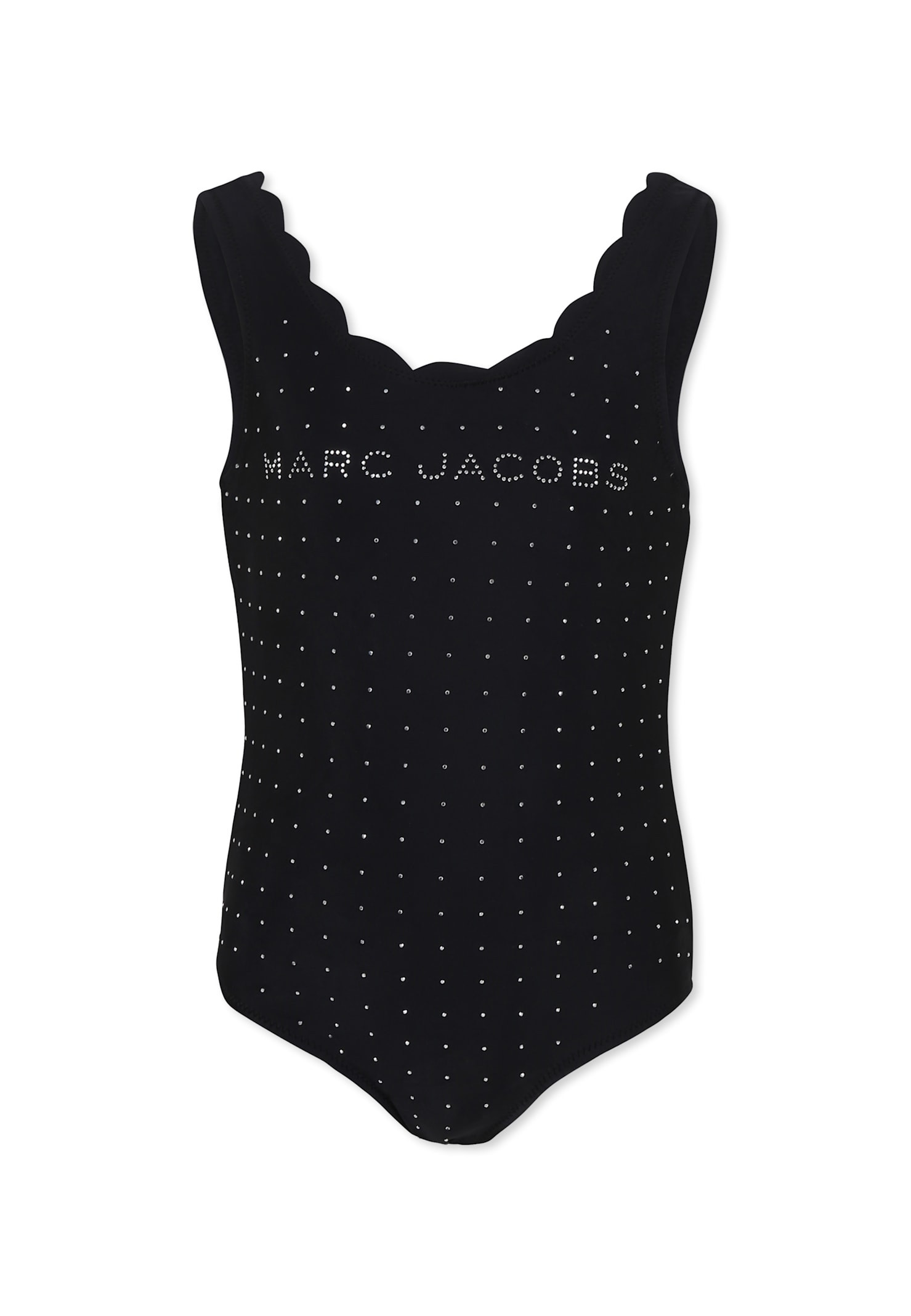 Marc Jacobs Black Swimsuit For Girl With Logo | Italist.com US