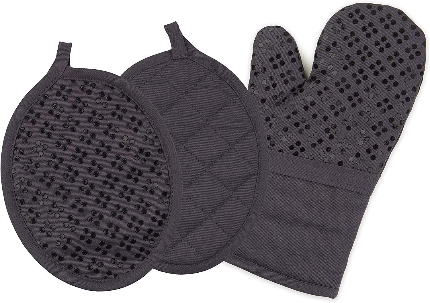 Amazon.com: Sticky Toffee Oven Mitt and Pot Holders, Oeko-Tex Certified 100% Cotton Shell, Non-Sl... | Amazon (US)