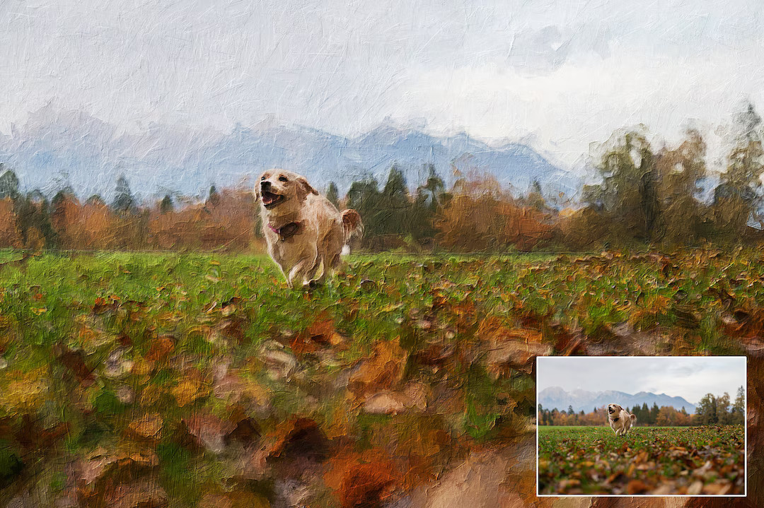 Pet Portrait From Photo, Custom Painting Pet Memorial Gift, Dog Portrait, Personalized Gift, Digi... | Etsy (US)