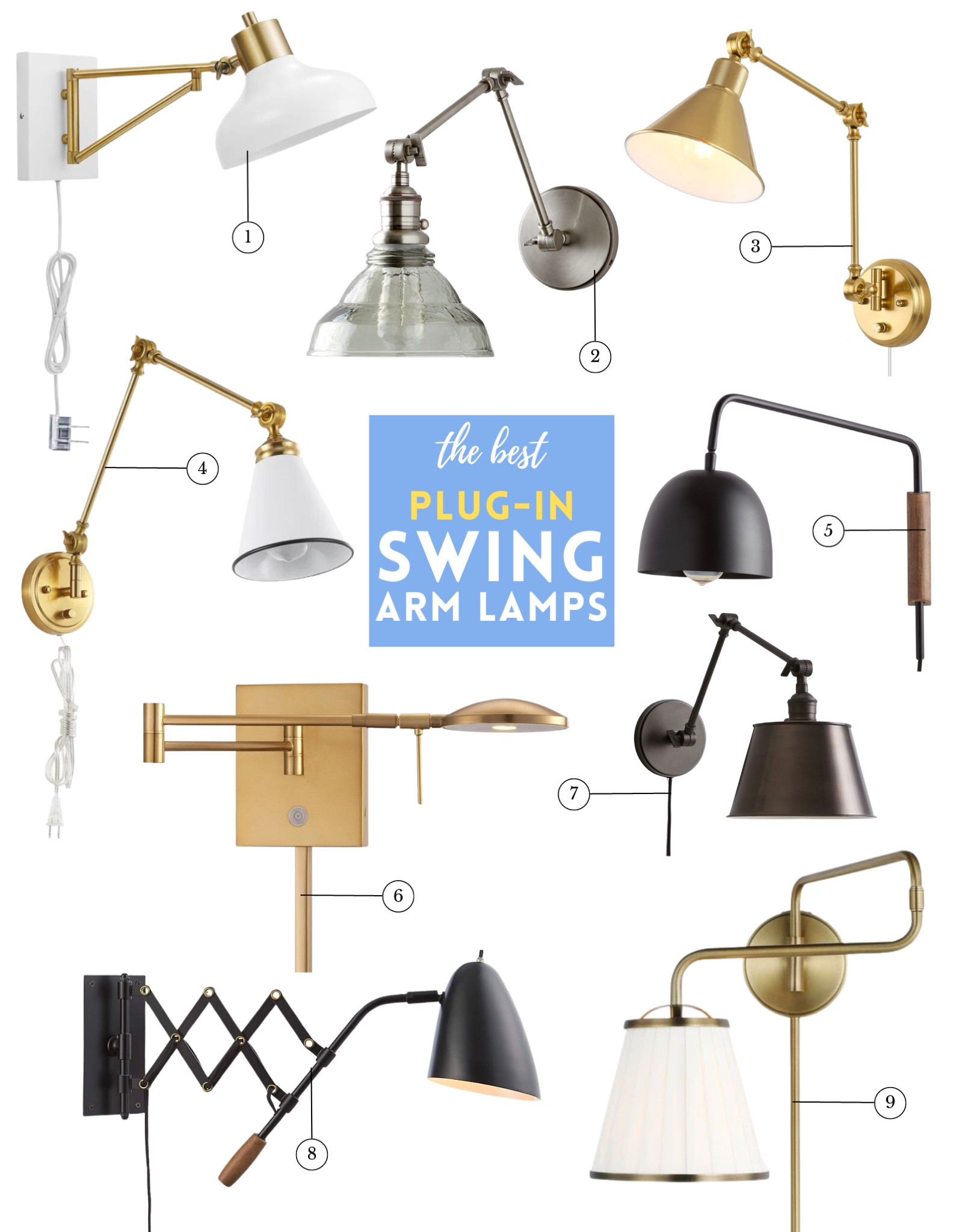 Swing arm wall lamps, swing arm wall sconces, plug in lighting, bedroom lighting, living room, lighting, DIY lighting

#LTKstyletip #LTKFind #LTKhome