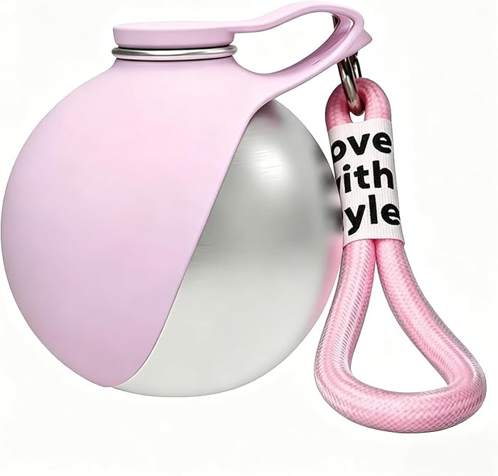 2-in-1 Portable Dog Water Bottle with Bowl, 10oz Stainless Steel Travel Pet Water Dispenser, No-S... | Amazon (US)