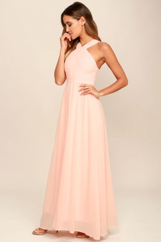 Air of Romance Peach Maxi Dress | Lulus (US)