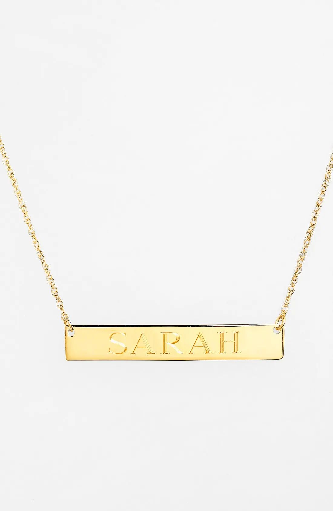 Personalized Bar Pendant Necklace | Nordstrom