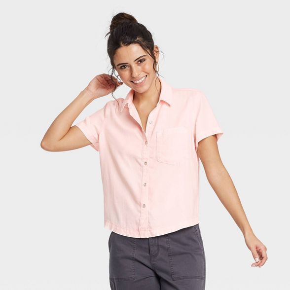 Women's Short Sleeve Denim Shirt - Universal Thread™ | Target