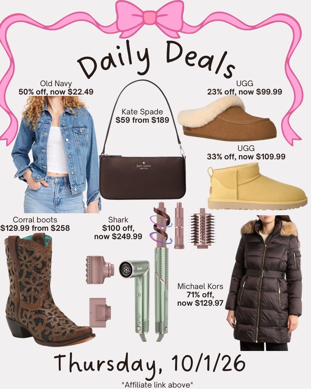 Daily deals

#LTKSeasonal #LTKSaleAlert #LTKootd