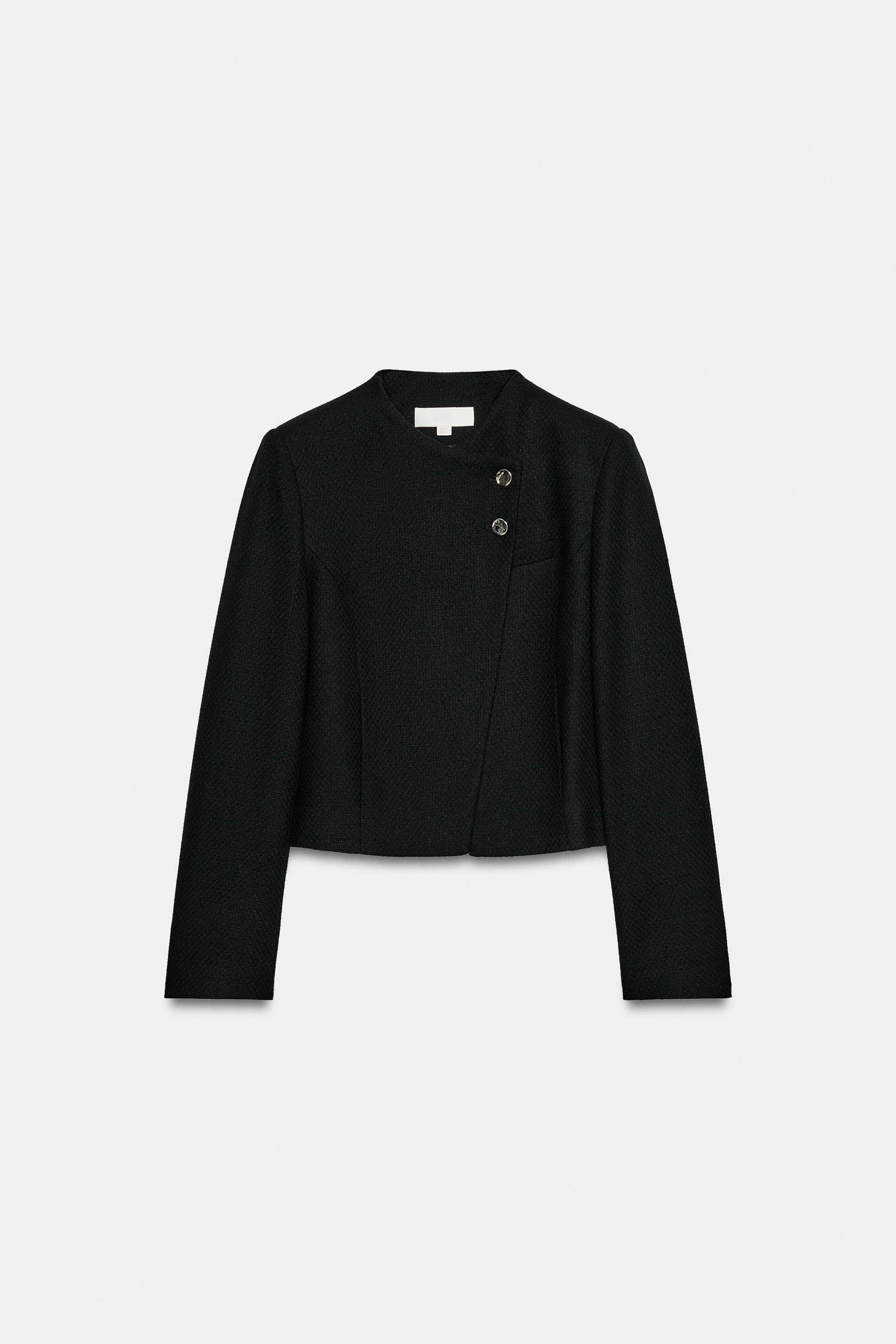 CROPPED DOUBLE-BREASTED BLAZER | Zara US