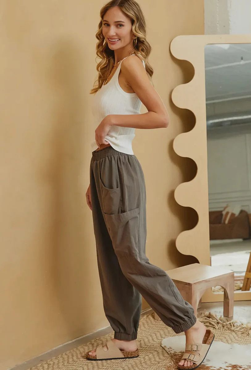 Wide leg jogger pants | Hazel Tide