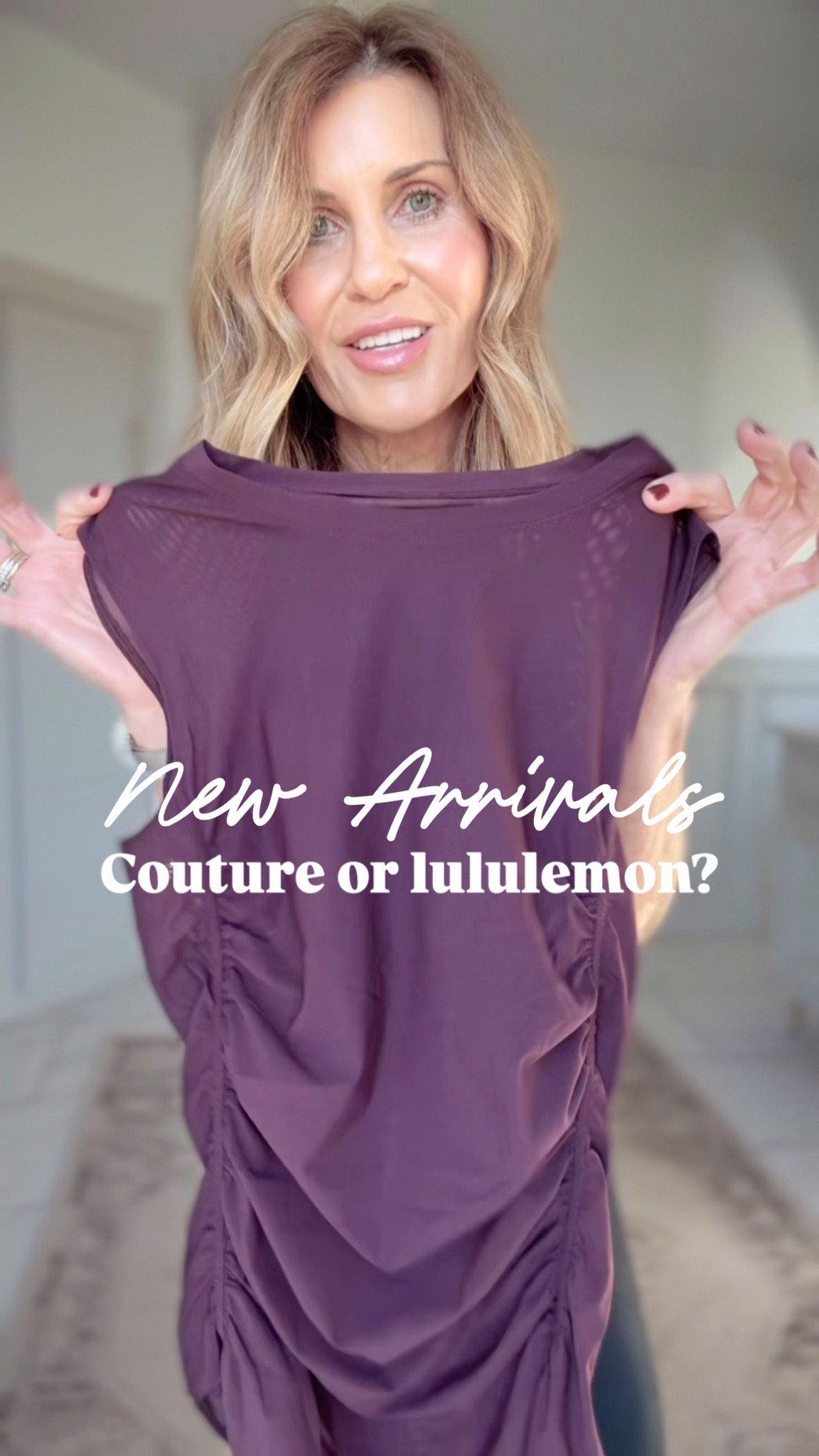 Love these new lululemon arrivals. The mesh ruched tanks also come in a long sleeve. Love that they’re not itchy or scratchy! I’m in a medium tank and a size 6 in mesh panel tights. The Hold Tight tees are a favorite and now available in a turtleneck! Elevate any workout with couture looking lilu! 

#LTKGiftGuide #LTKActive #LTKOver40