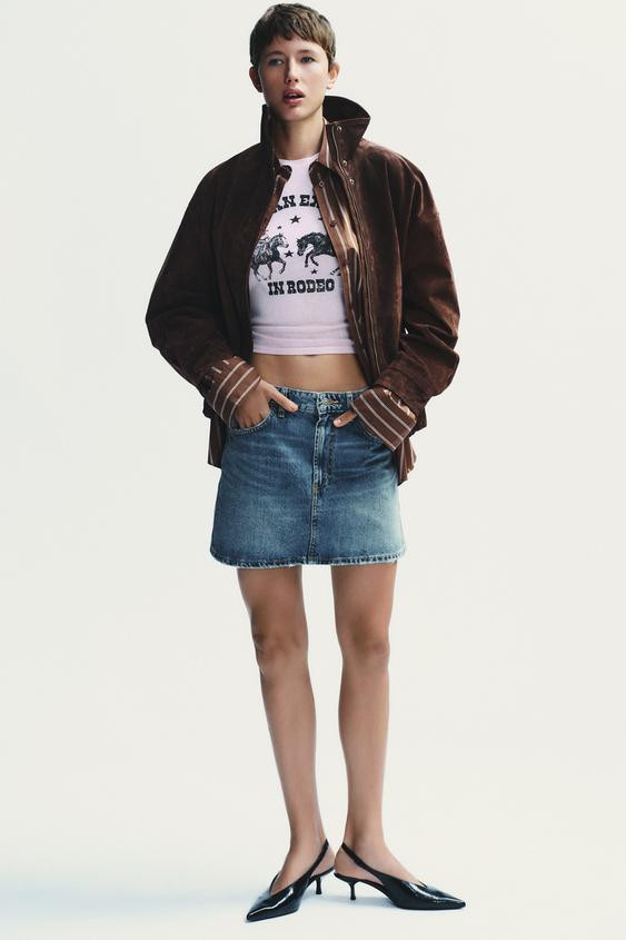 SUEDE LEATHER JACKET | Zara US