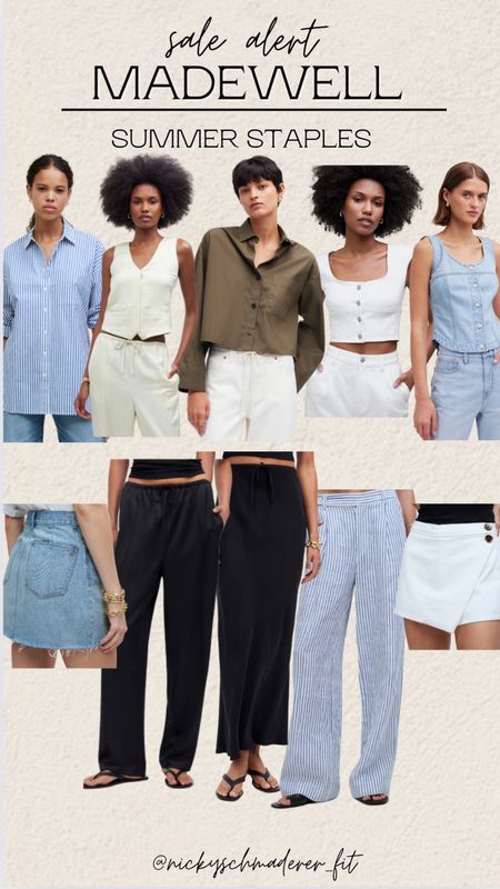 Madewell sale happening now! I rounded up some items I would personally purchase that are summer staples! 

Denim vest 
WOMENS summer top
Linen top
WOMENS summer pants 



#LTKStyleTip #LTKSeasonal #LTKxMadewell