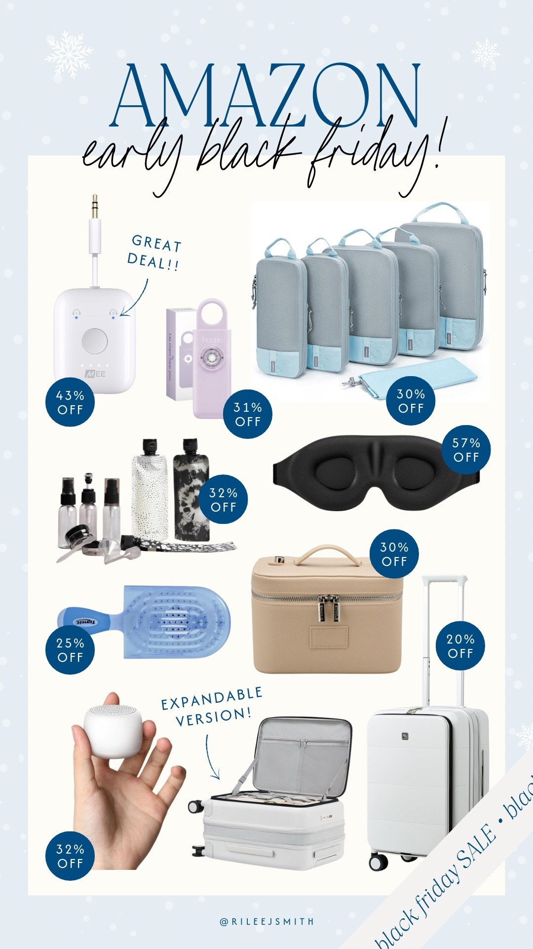 Some of my favorite Amazon travel products are already on sale for Black Friday! Here are the best deals so far  

#LTKGiftGuide #LTKCyberWeek #LTKTravel