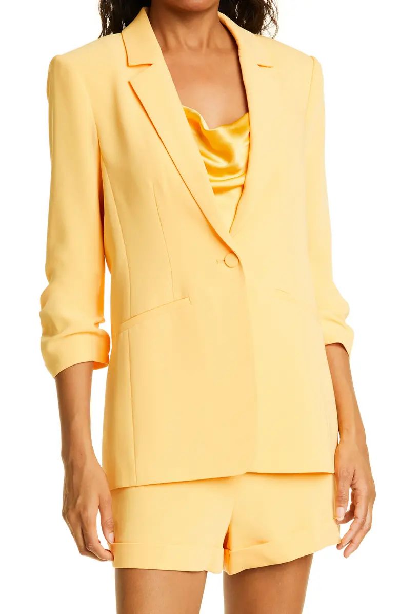 Khloe Ruched Sleeve Blazer | Nordstrom