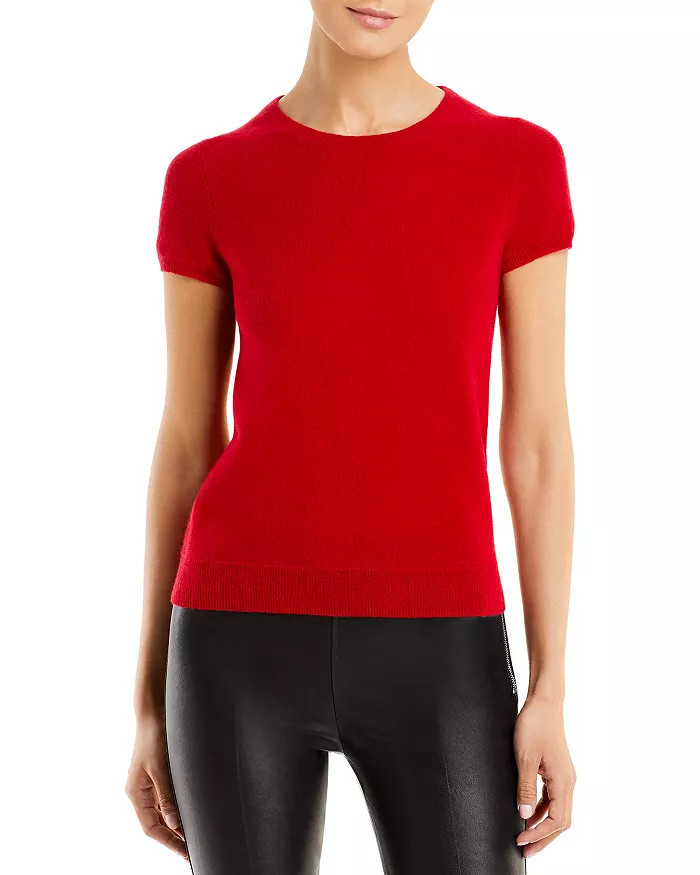 Short-Sleeve Cashmere Sweater - 100% Exclusive | Bloomingdale's (US)