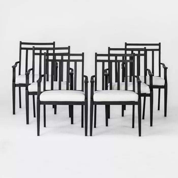 Fairmont 6pk Steel Patio Dining Chairs - Threshold™ | Target
