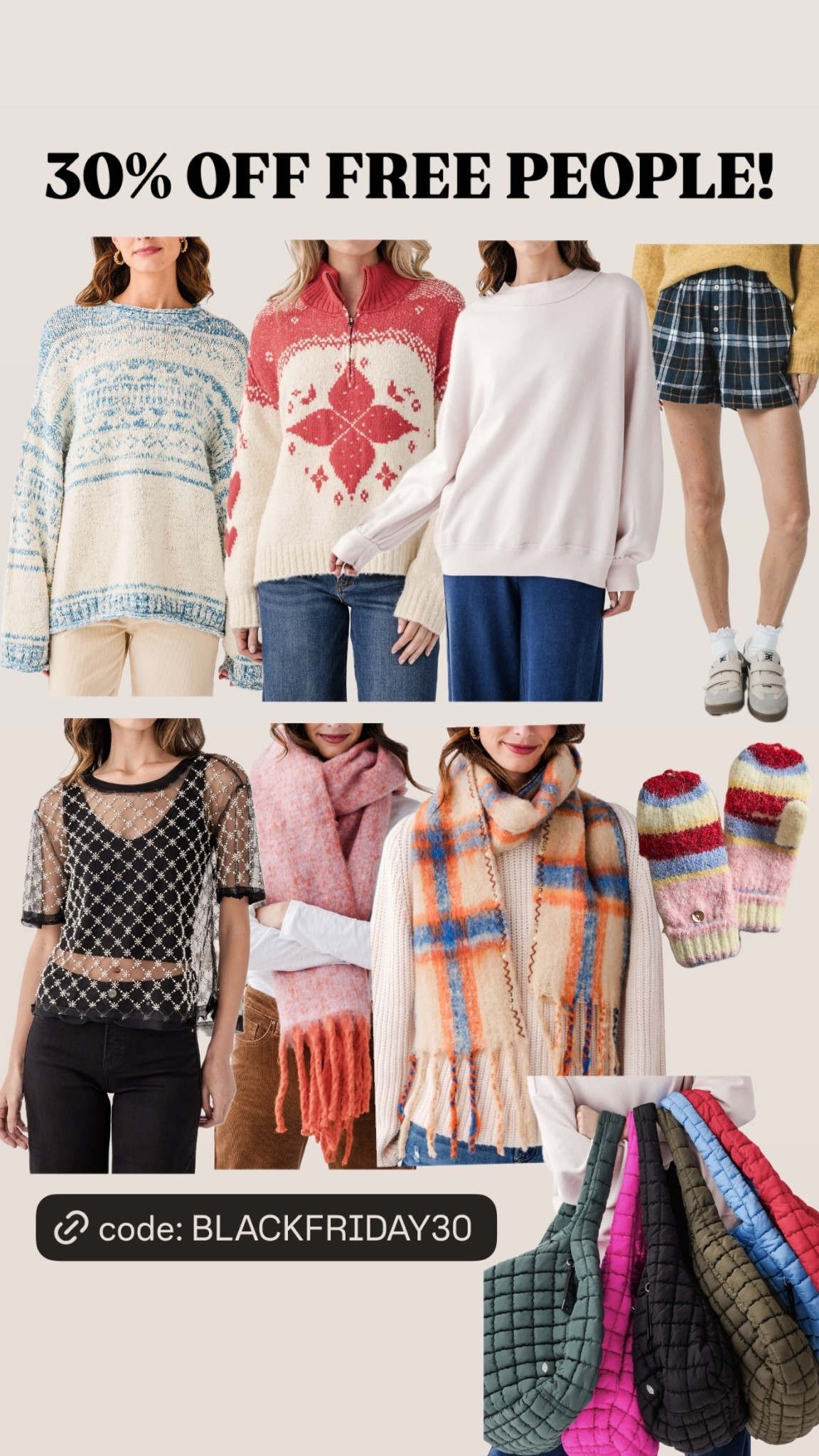 30% OFF FREE PEOPLE!
Code BLACKFRIDAY30

#LTKSaleAlert #LTKCyberWeek #LTKGiftGuide