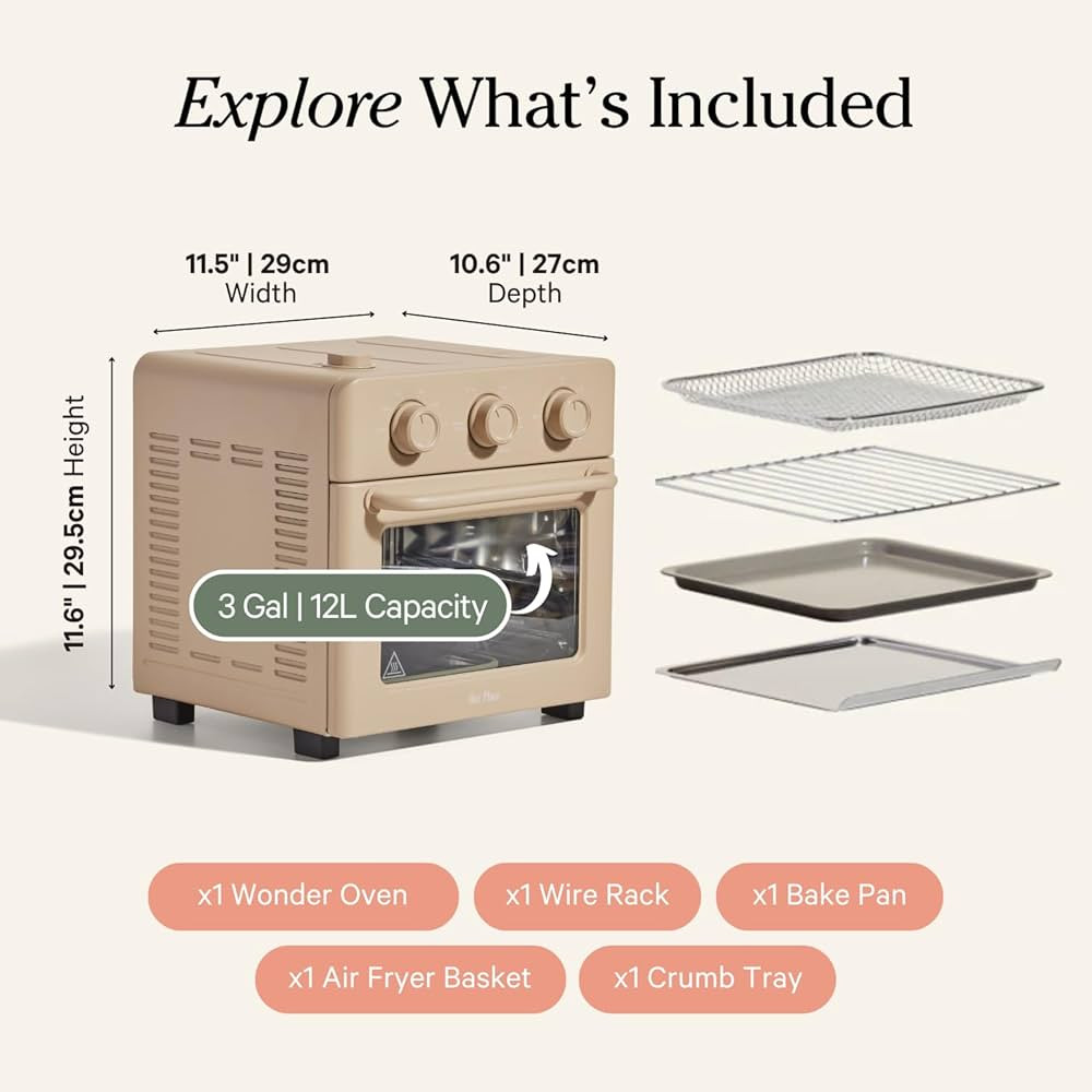 Our Place Wonder Oven | 6-in-1 Air Fryer & Toaster Oven with Steam Infusion | Compact, Countertop... | Amazon (US)