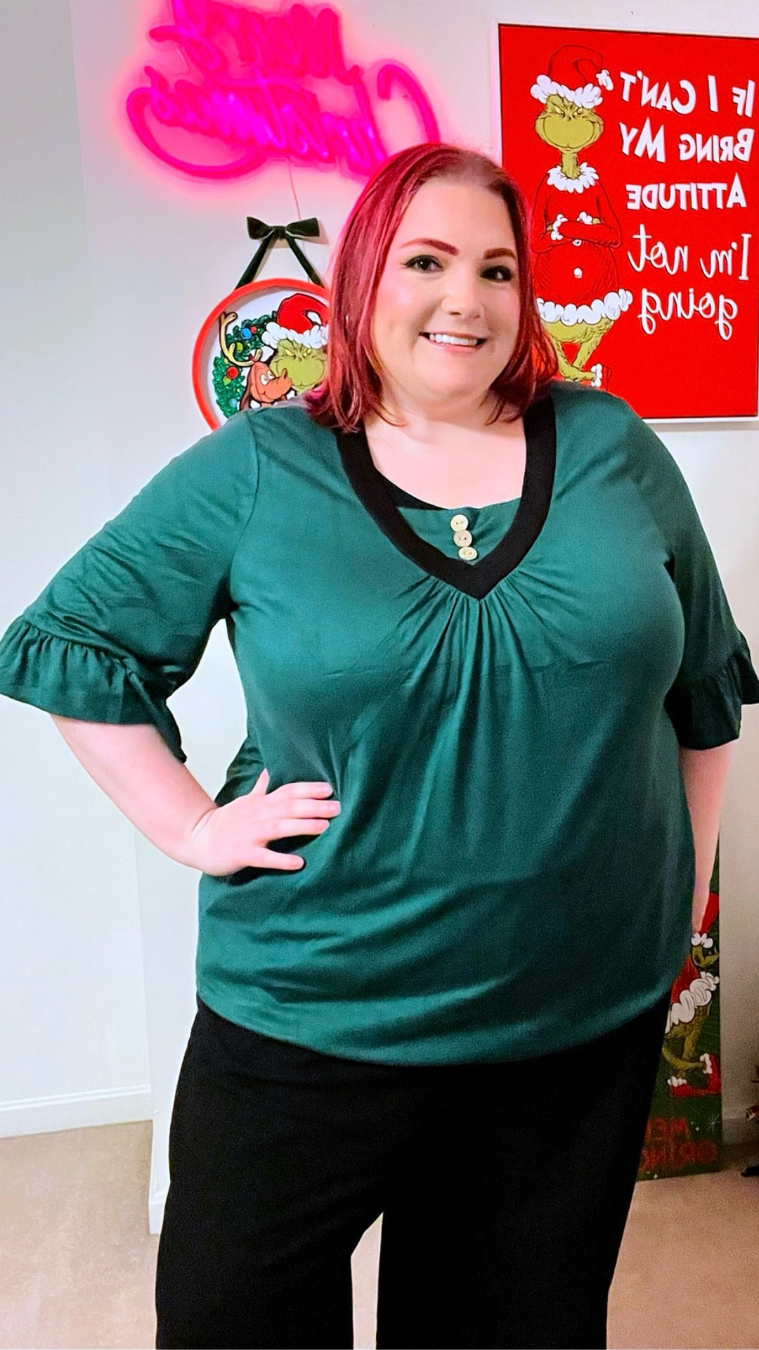 TFSDOD Womens Plus Size 3/4 Ruffle Sleeve Tunic Tops V Neck Pleated Dressy Casual Shirts Floral Print Blouses (1XL-5XL) Try On

#LTKPlusSize #LTKMidsize #LTKSaleAlert