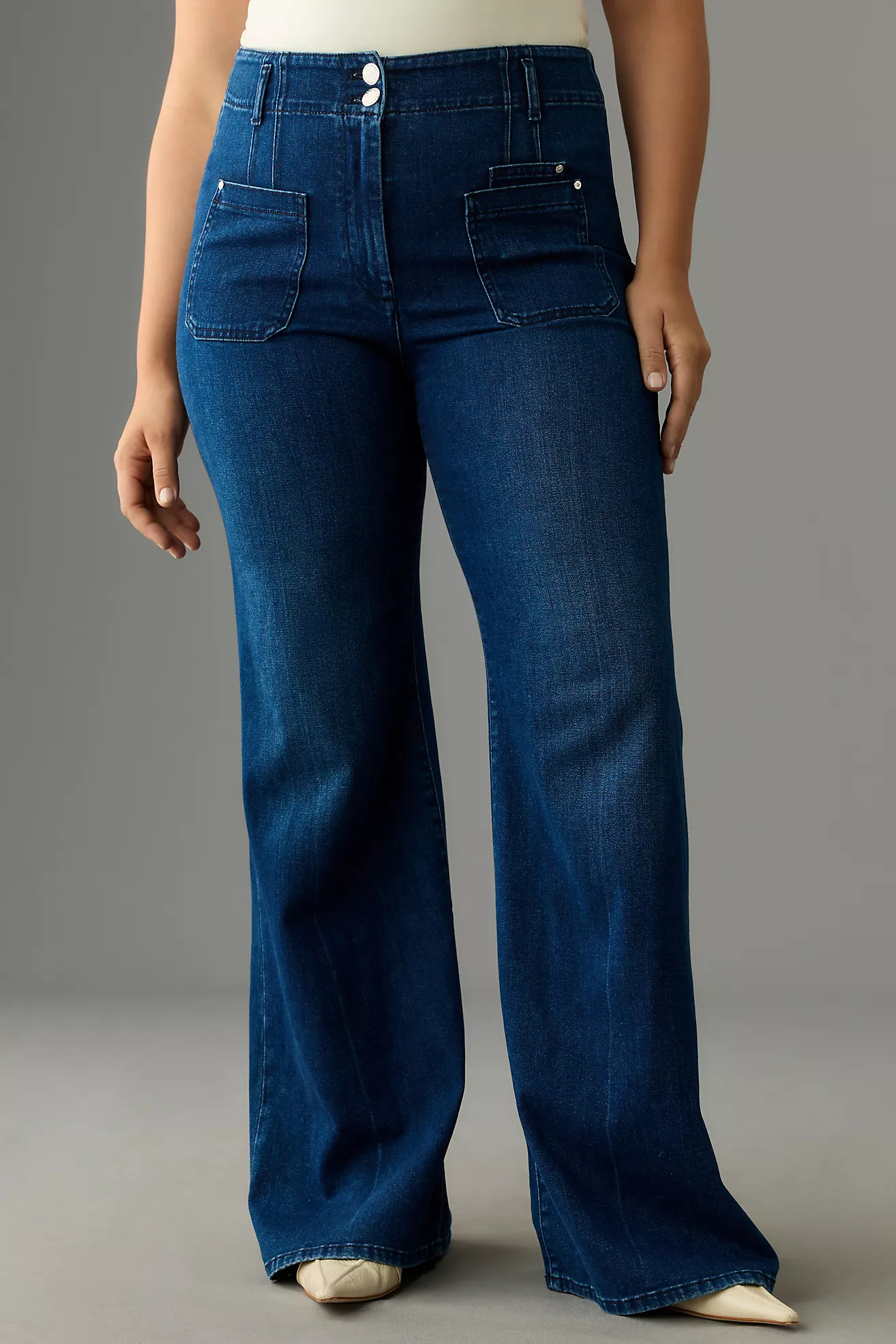 Maeve Junie High-Rise Wide-Leg Jeans | Anthropologie (US)