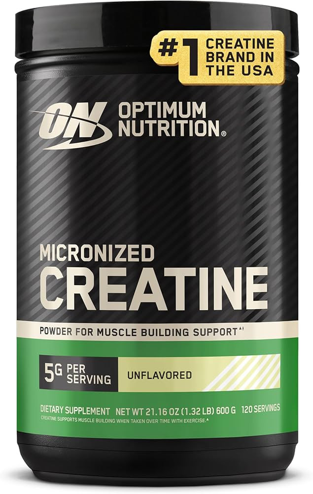 Optimum Nutrition Creatine Monohydrate Powder, Unflavored, 120 Servings | Amazon (US)