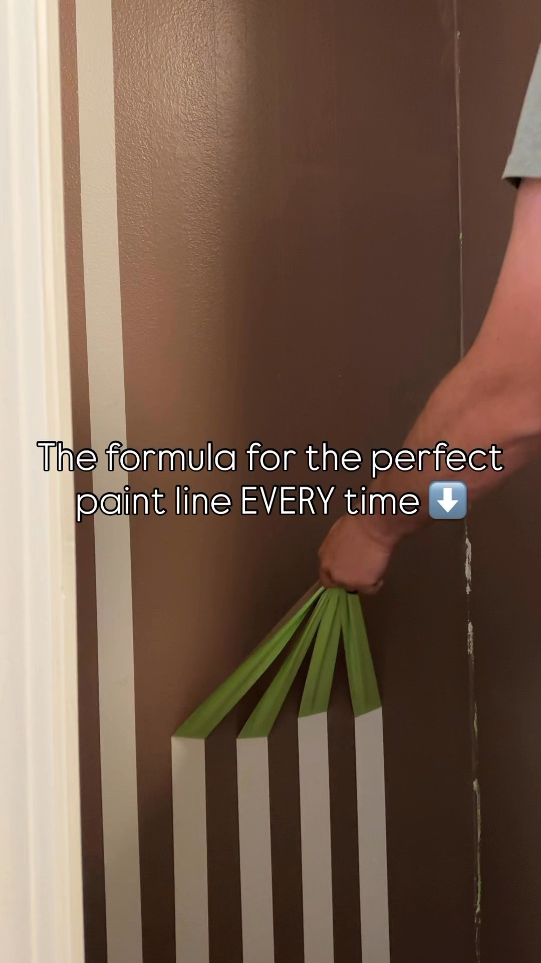 🚨Save this tip for later!!🚨

1. Use FrogTape to tape off the area you don’t want paint (bottom of crown, baseboards, trim, stripes, etc.) Has to be FrogTape! I swear every other type of paint bleeds & the tape sticks to the wall!

2. Use an old credit card or ID card to go over the tape. Gets rid of any wrinkles or areas where there may be gaps!

3. Using the same color of the surface you just taped-paint a coat over the edge of the tape-this helps seal the tape and stops any potential bleed through of the other color! For example, we did a coat of Sherwin Williams Extra White here.

4. Let that coat dry completely 

5. Paint your wall, trim, etc. whatever color you like up to the tapes edge or completely covering if doing stripes like seen here. 

6. Let that coat dry completely 

7. Do your second coat of your color and immediately pull the tape while it’s still WET!!

#LTKHome