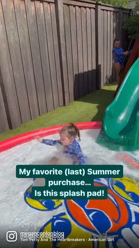 The best purchase from LAST Summer is this AMAZING splash pad! Linked in bio! The link will send you straight to my website to “shop my instagram”, just click the image and shop directly!