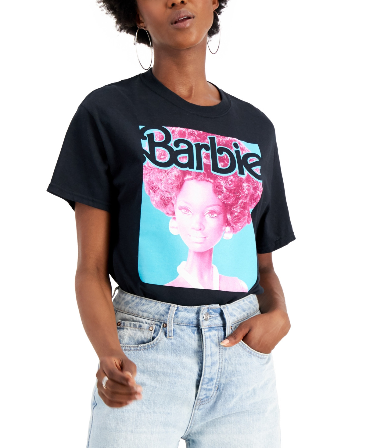 Barbie Juniors' Cotton Barbie Graphic T-Shirt | Macys (US)