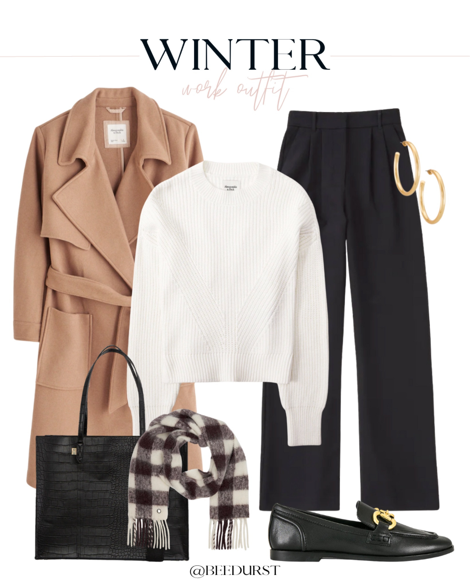 Winter work outfit idea, winter workwear, winter office outfit, office outfit idea, work pants, work shoes, work bag, work tote bag, laptop bag, cute work outfit, trendy work outfit 

#LTKitbag #LTKworkwear #LTKshoecrush