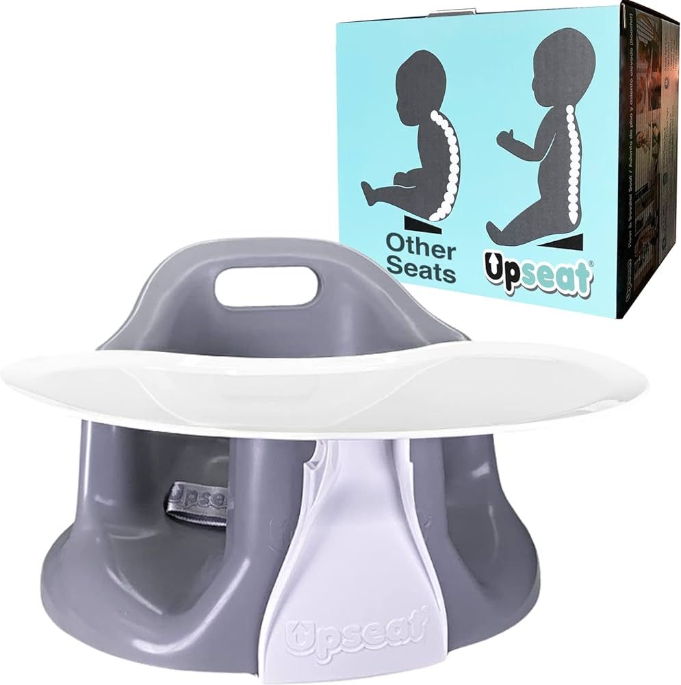 Upseat Baby Floor Seat Booster Chair for Sitting Up with Removable Tray for Meals and Playtime, D... | Amazon (US)