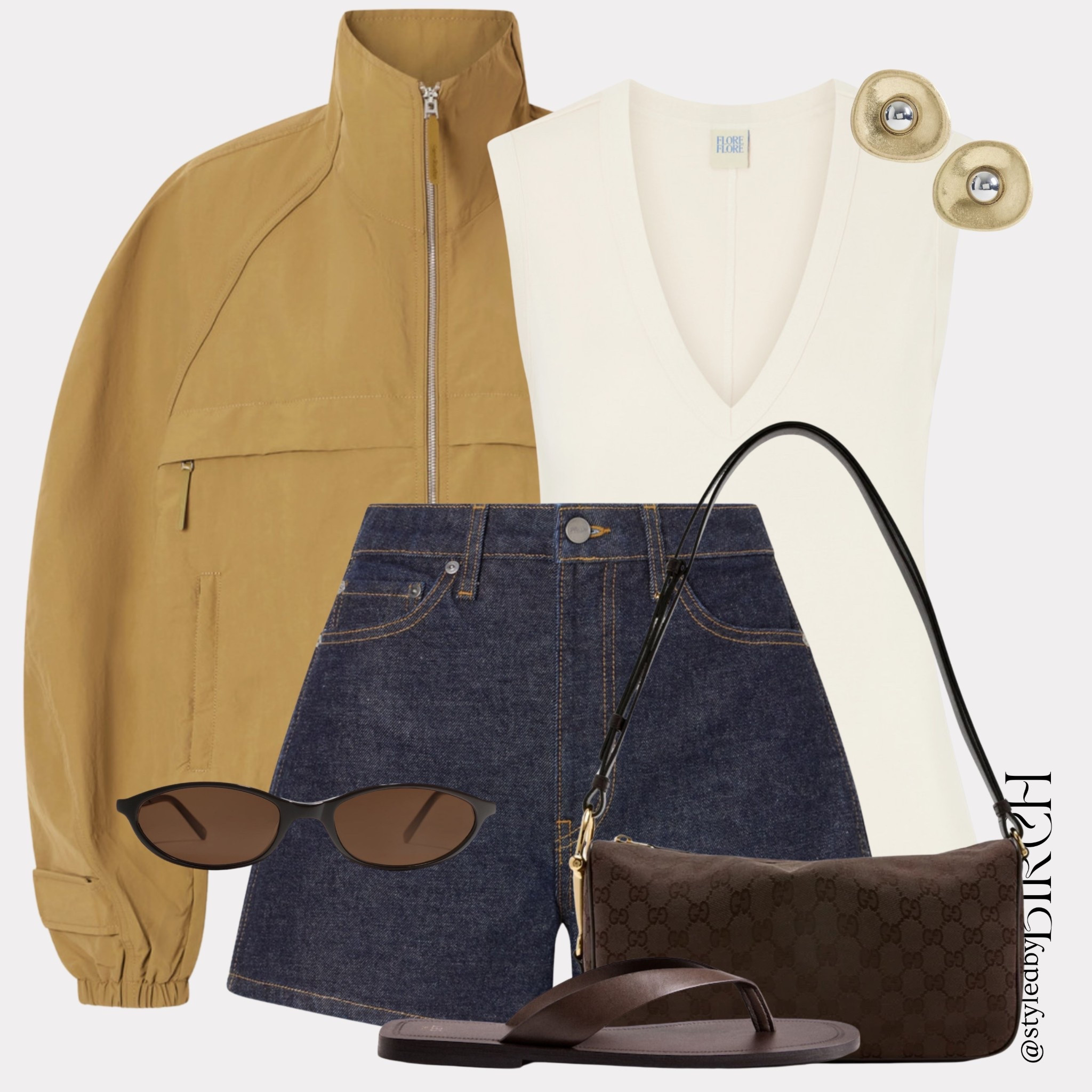 I know it’s too hot for a jacket but you never know with UK weather 😅

So this jacket is just decoration for now. Summer ready but prepared for anything.

#ootd #outfitinspo #summerstyle #britishweather #chicstyle

Tags 🏷️
Camel puffer zip jacket, cream v-neck vest, dark blue denim shorts, brown leather shoulder bag, brown leather flip flops, brown oval sunglasses, gold dome earrings

#LTKsummer #LTKeurope #LTKstyletip
