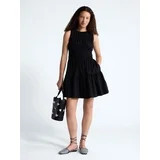 Free Assembly Women's and Women's Plus Smocked Cotton Drop Waist Mini Dress, Sizes XS-4X | Walmart (US)
