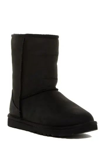 Classic Short Wool Lined Leather Boot | Nordstrom Rack