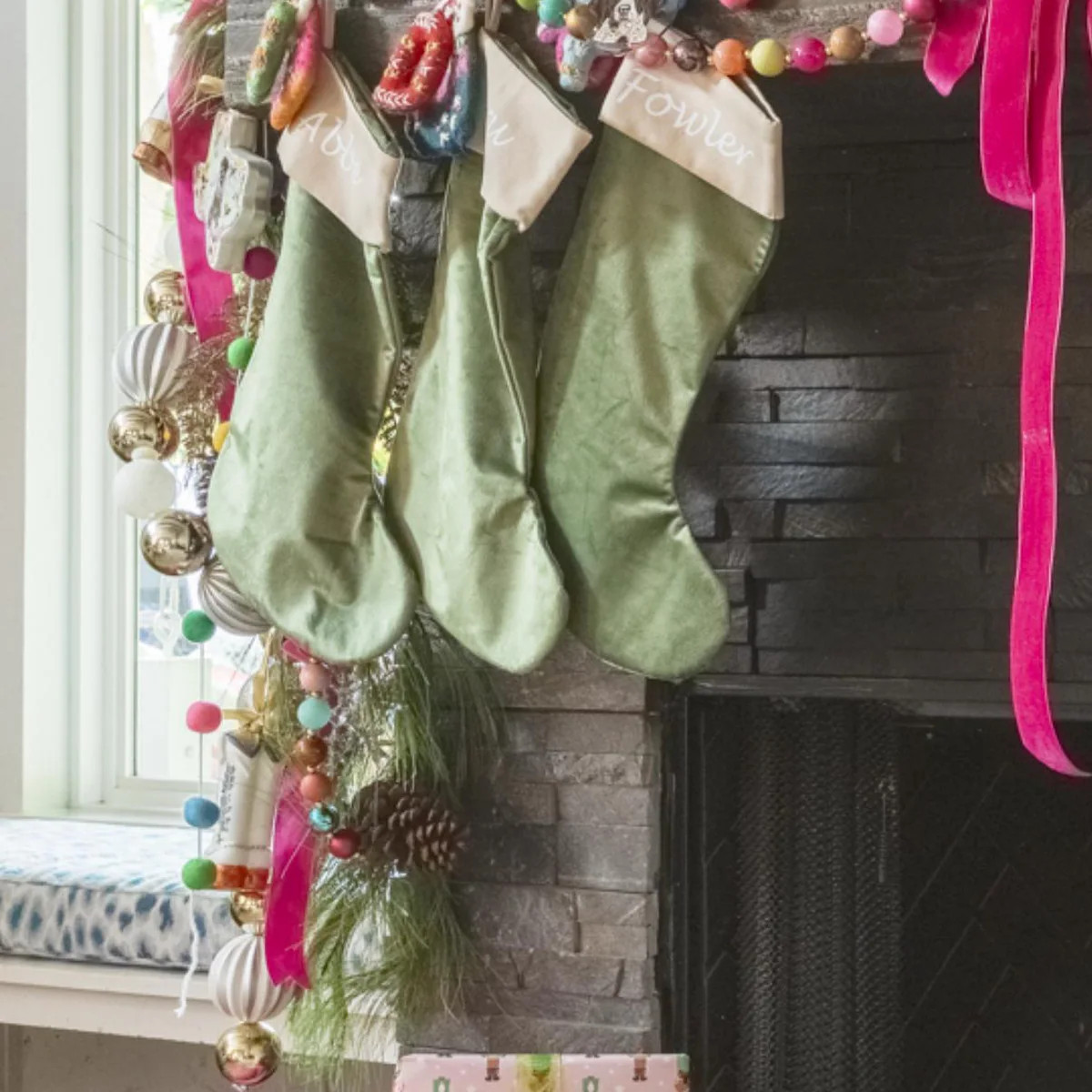 Personalized Velvet Christmas Stockings - Family Gift Stockings - Etsy | Etsy (US)
