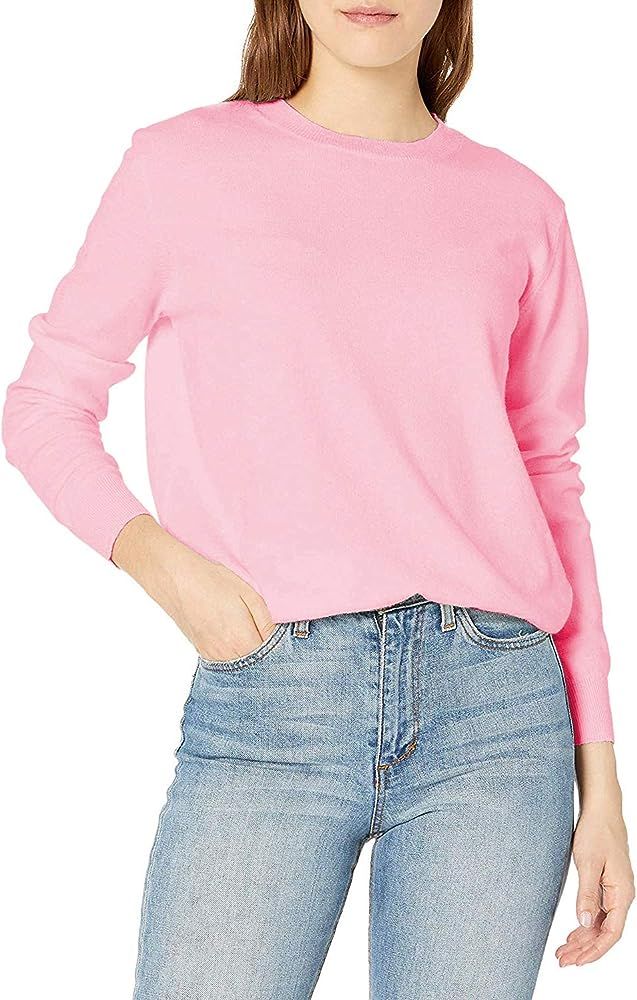 Women's Crewneck Sweater Pullover Soft Knitted Sweaters | Amazon (US)