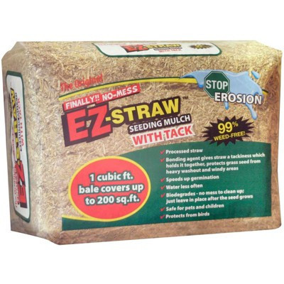 Rhino Seed EZ-Straw Natural Straw Seeding Mulch 1 cu ft | Target