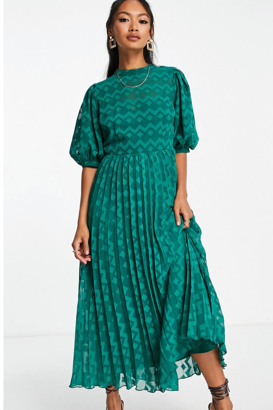 Teal pleated maxi dress from Nordstrom

#LTKunder100 #LTKxNSale #LTKstyletip