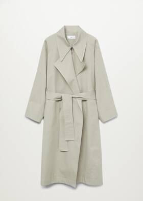 Oversize water-repellent trench coat -  Women | Mango USA | MANGO (US)