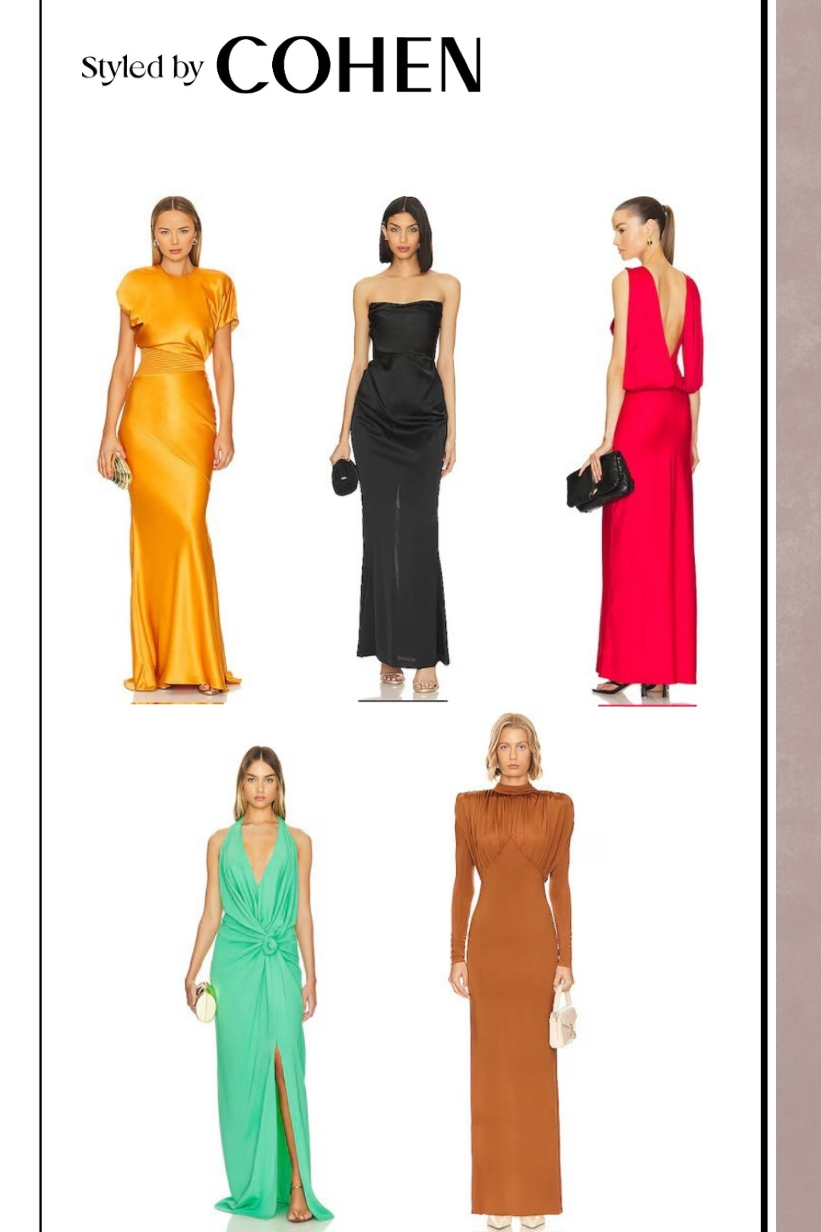 Wedding guest: Black tie 