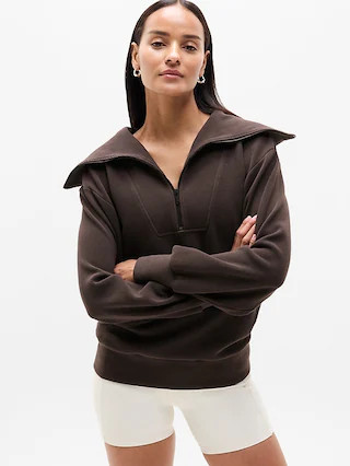 Ottoman Rib 1/4 Zip Sweatshirt | Athleta