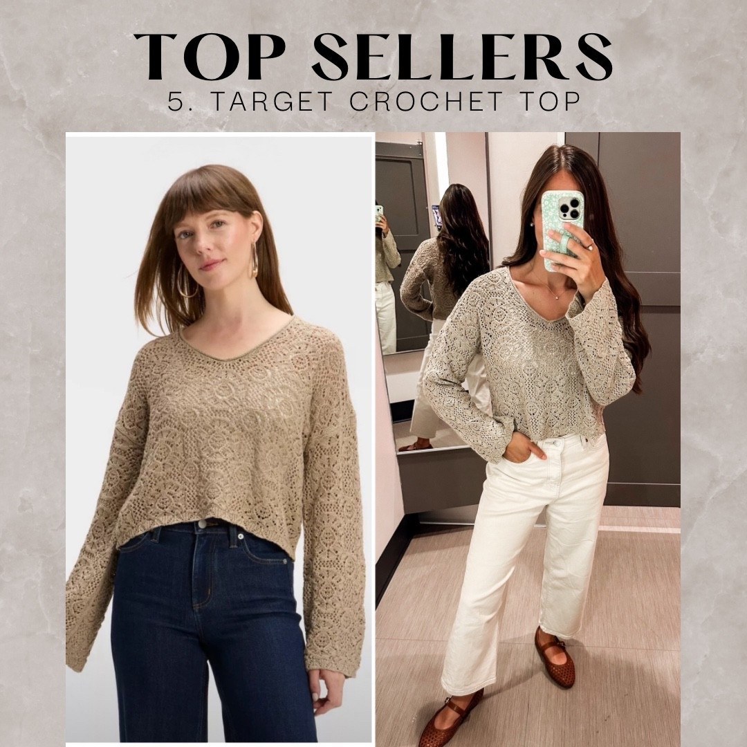 Weekly best seller 
Target crochet top XS 

#LTKFindsUnder100 #LTKStyleTip #LTKFindsUnder50
