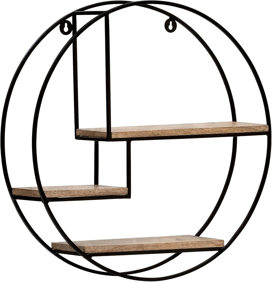 MH London Circle Wall Shelf - Lemar Shelves - Exclusively Designed Hand Crafted Wood Display Shel... | Amazon (US)