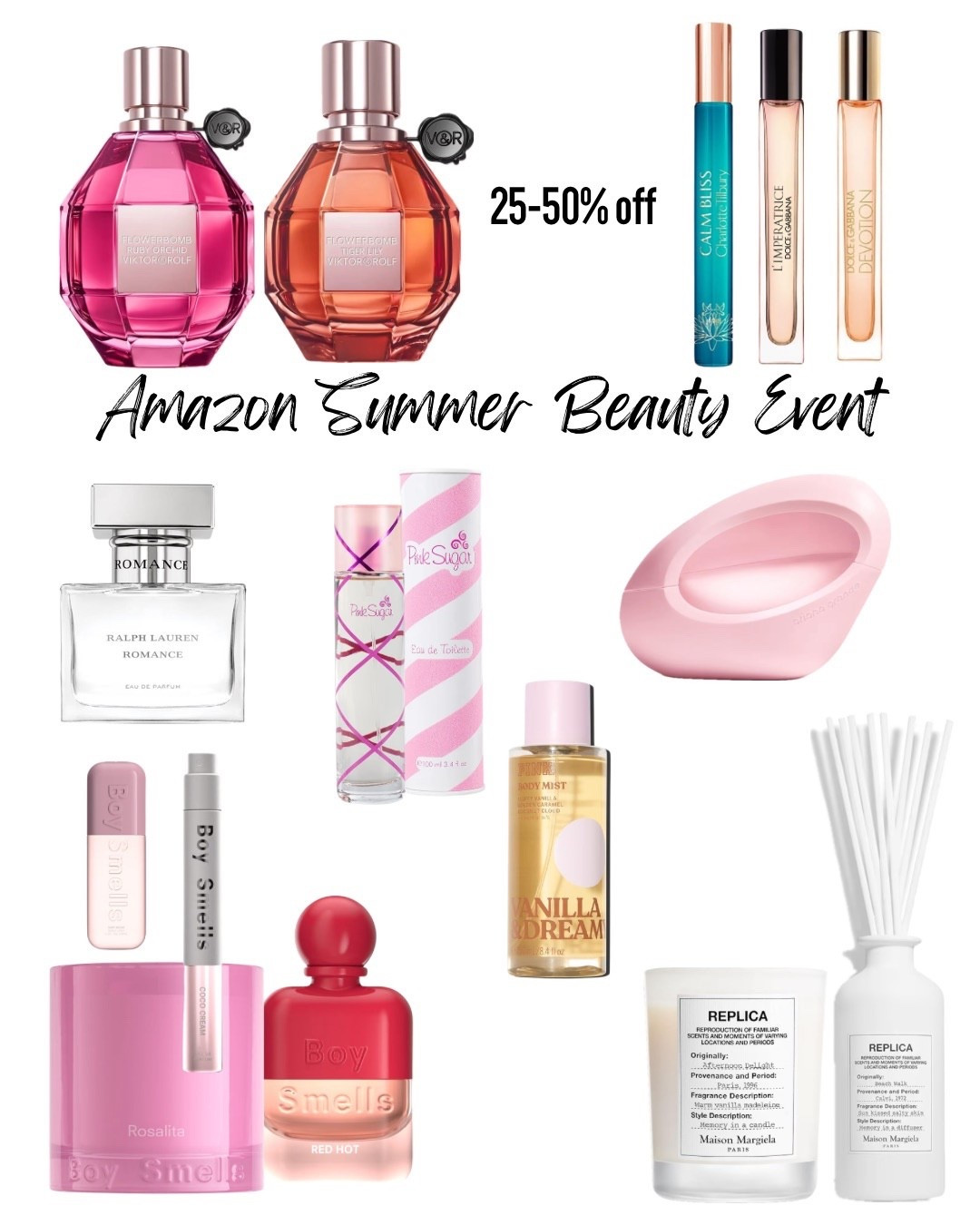 25-50% off fragrance at Amazon’s Summer Beauty Event!  

#LTKselfcare #LTKSaleAlert #LTKMothersDay