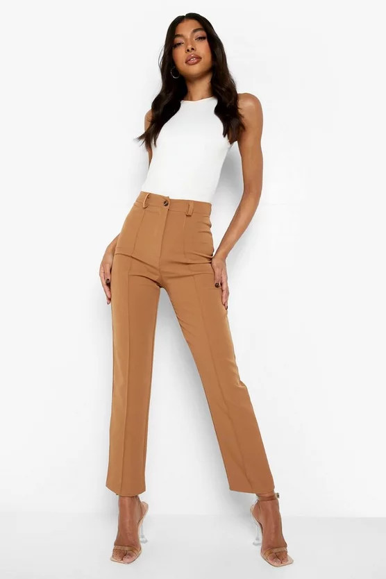 Tall Tailored Pintuck Trouser | Boohoo.com (UK & IE)