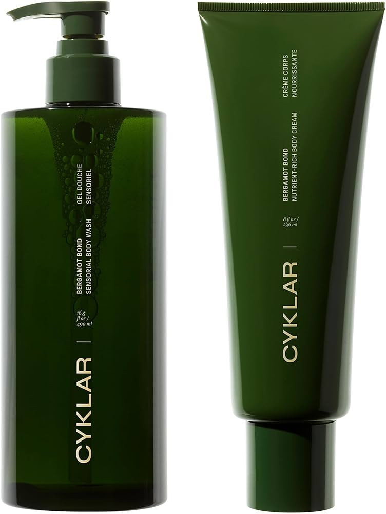 CYKLAR - Nutrient Rich Body Cream + Sensorial Body Wash - Bundle- Bergamot Bond Fragrance | Amazon (US)