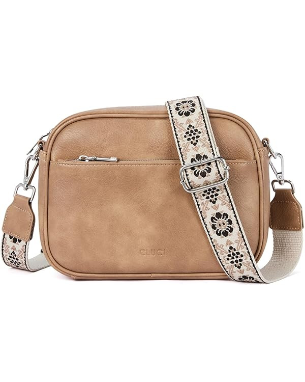 CLUCI Crossbody Bags for Women, Vegan Leather Shoulder Handbags 2024，Purses for Women with Adju... | Amazon (US)