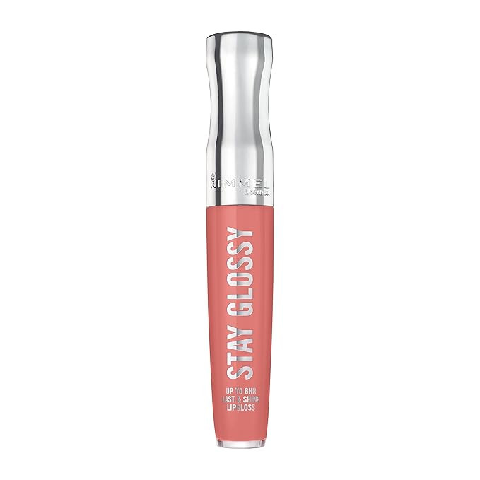 Rimmel London Stay Glossy, 470 Perfect Peony, Lip Gloss, Non-Sticky, Color and Shine, Up To 6-Hou... | Amazon (US)