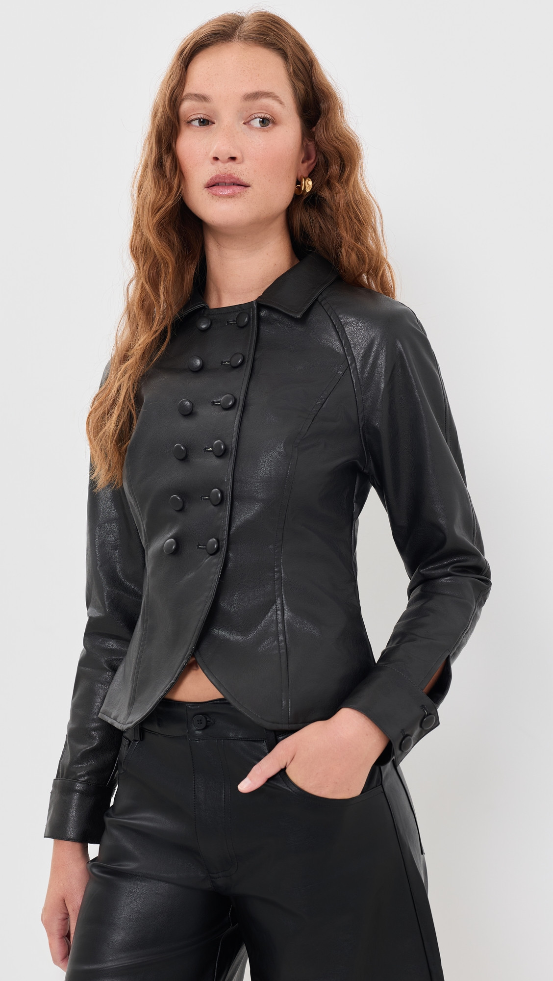 Lioness Form Faux Leather Jacket Dusk XXS | Shopbop