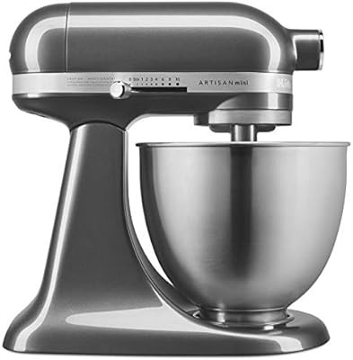 KitchenAid KSM3311XQG Artisan Mini 3.5 Quart Tilt-Head Stand Mixer, Qt, Liquid Graphite | Amazon (US)