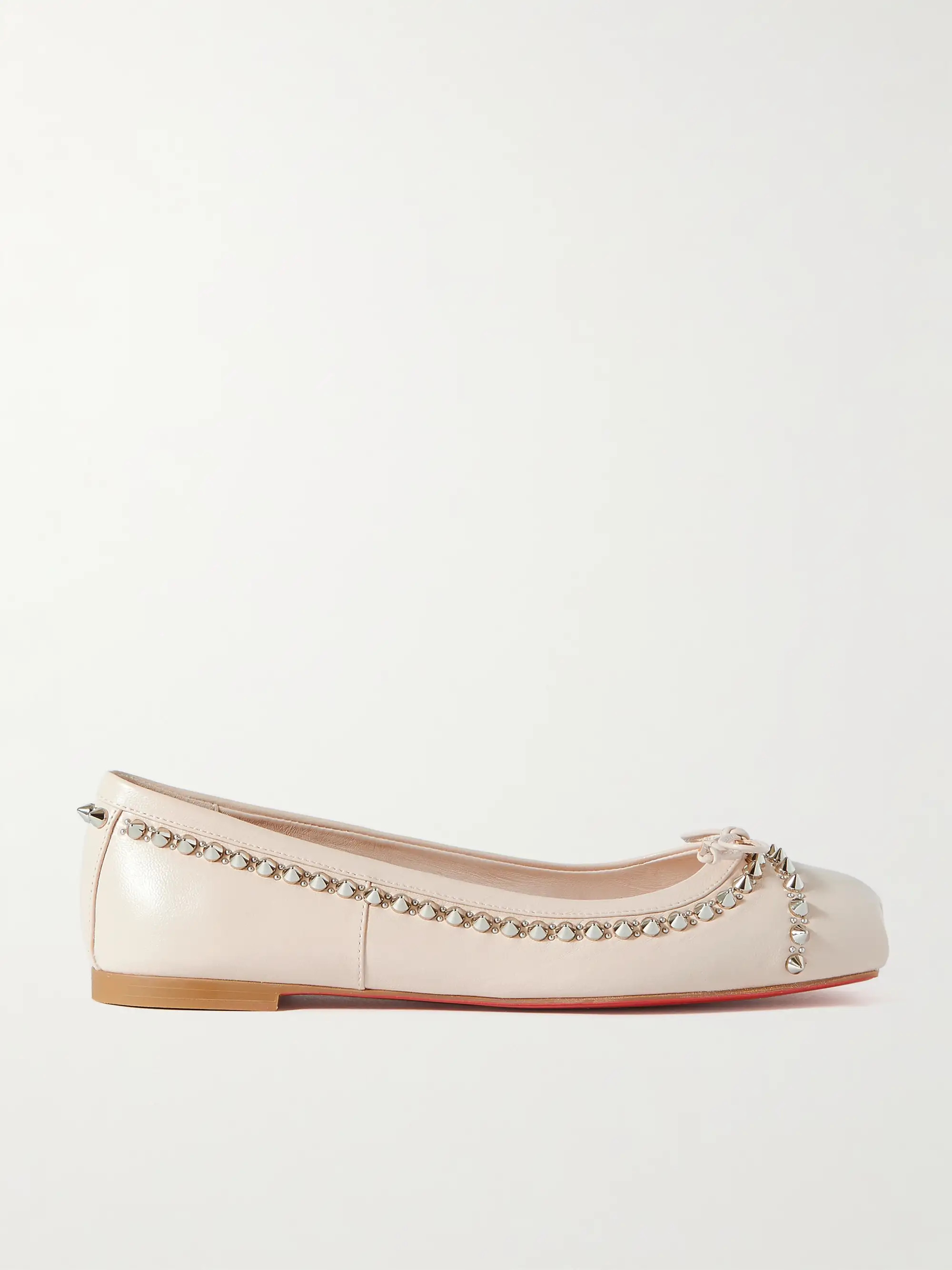 Mamadrague spiked leather ballet flats | NET-A-PORTER (US)