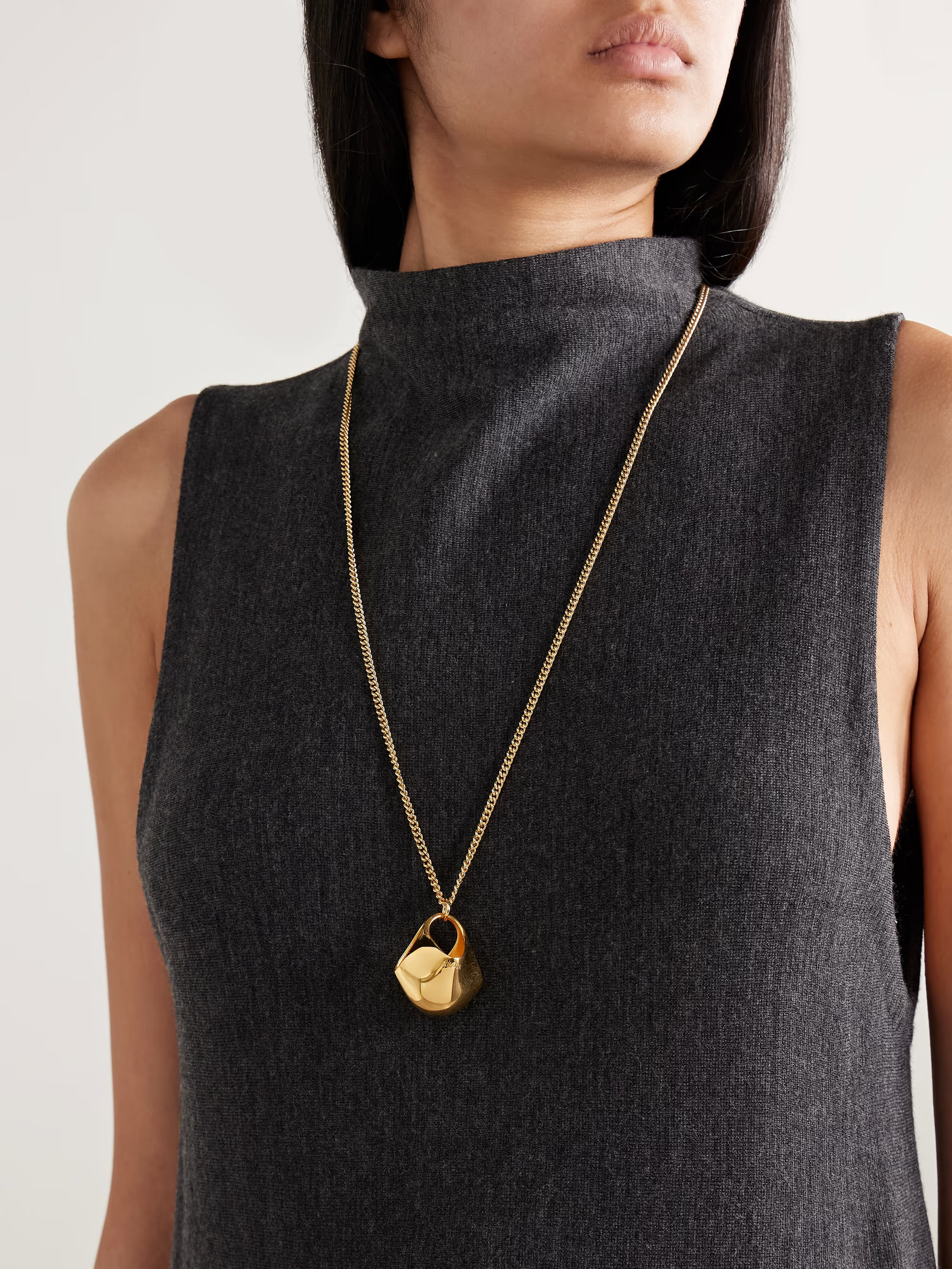 Lotus small gold-plated necklace | NET-A-PORTER (US)